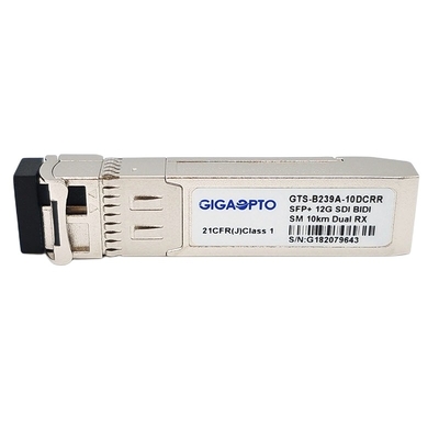 MSA Olmayan Pinout 12G SDI SMPTE SFP 1270nm-RX1/1330nm-RX2 10km BiDi Çift Alıcı Modülü LC DOM