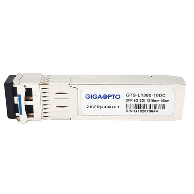 SD/HD/3G/6G/SDI için 6G Video Alıcı-Verici Modülü 1310nm 10km LC DOM