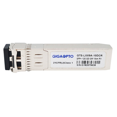MSA 12G SDI Video SFP 1310nm 10km 12G 6G 3G HD SD-SD için Tek Optik Alıcı Modülü
