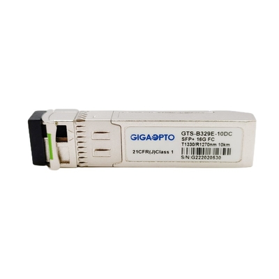 OEM 16G SFP+ BiDi Fiber Kanal Modülü TX1330 RX1270nm 10km LC Optik Alıcı-Verici Modülü