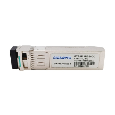 16G SFP+ BiDi Fiber Kanal Modülü TX1270 RX1330nm 20km LC Optik Alıcı-Verici Modülü