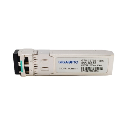 16G SFP+ Fiber Kanal Modülü CWDM 1270nm 1610nm 10km Optik Alıcı-Verici SMF