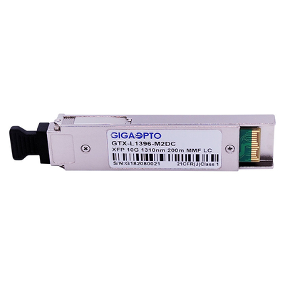 10G XFP LRM Optik Alıcı-Verici Modülü FP 1310nm MMF 220m Over OM3 MMF DOM