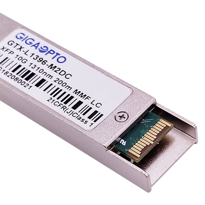 10G XFP LRM Optik Alıcı-Verici Modülü FP 1310nm MMF 220m Over OM3 MMF DOM