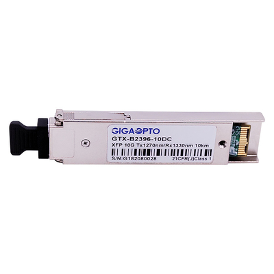10GBASE-BX XFP Çift Yönlü Optik Alıcı-Verici 1270nm / 1330nm 10km LC DOM