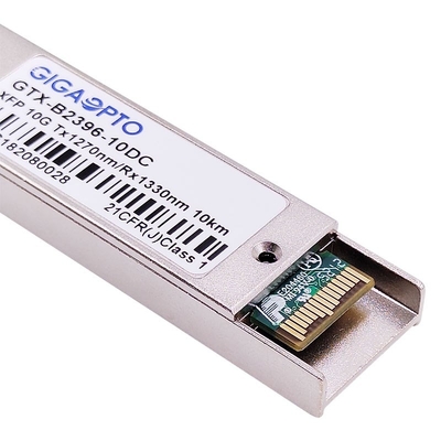 10GBASE-BX XFP Çift Yönlü Optik Alıcı-Verici 1270nm / 1330nm 10km LC DOM