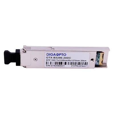 LC DOM 10Gbps BIDI XFP ELR Optik Alıcı Modülü 1270nm / 1330nm 20km
