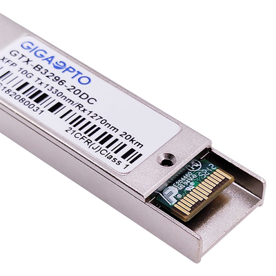 LC DOM 10Gbps BIDI XFP ELR Optik Alıcı Modülü 1270nm / 1330nm 20km