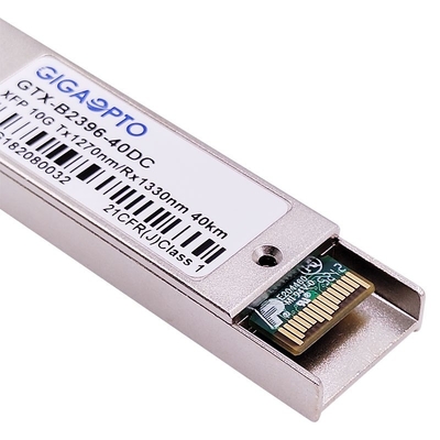 DOM 10Gbps XFP WDM Fiber Alıcı Modülü 1270nm / 1330nm 40km