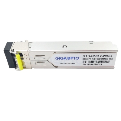1000BASE-BX Cisco SFP Alıcı-Verici TX1550nm / RX1310nm 20km SMF GLC-BX-20D