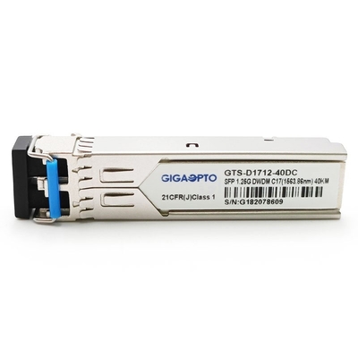Cisco DWDM-SFP-xxxx-40 için 100GHz C17-C61 1000BASE-DWDM SFP 40km SMF