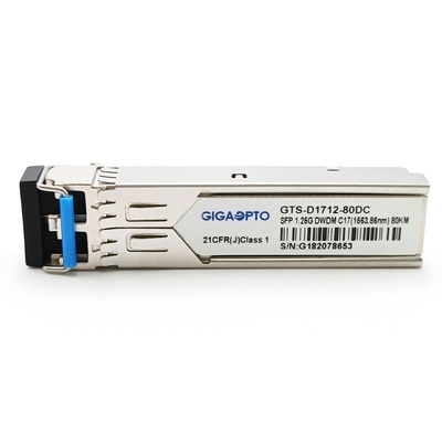 100GHz Cisco DWDM-SFP Uyumlu 1G DWDM SFP ZX Alıcı-Verici 80km