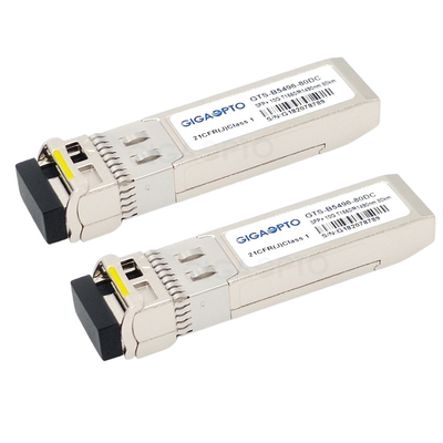 SMF SFP-10G-BX80D için 10G BIDI ZR Cisco Uyumlu Alıcı-Vericiler