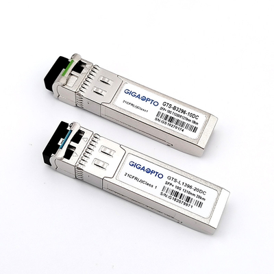 300m/10km/40km/80km mesafe için 10G Optik SFP Alıcı Modülü